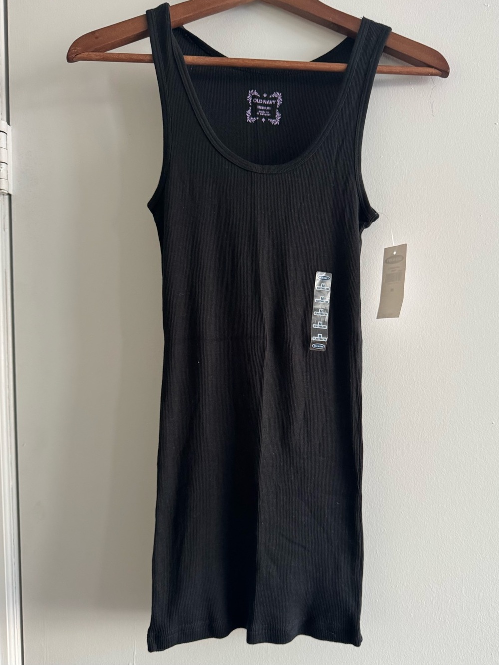 Old Navy Black Ribbed Tank Top